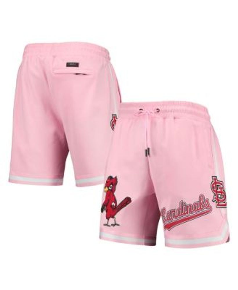 Pro Standard Men's Pink St. Louis Cardinals Logo Club Shorts