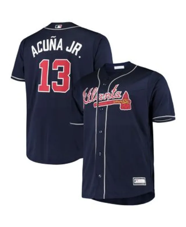 Ronald Acuna Jr. Atlanta Braves Women's Plus Size Jersey - Red/Navy