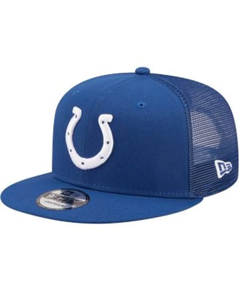 New Era Royal Indianapolis Colts Team Classic Trucker 9FIFTY Snapback Hat