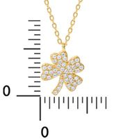 Giani Bernini Cubic Zirconia Four Leaf Clover Pendant Necklace In