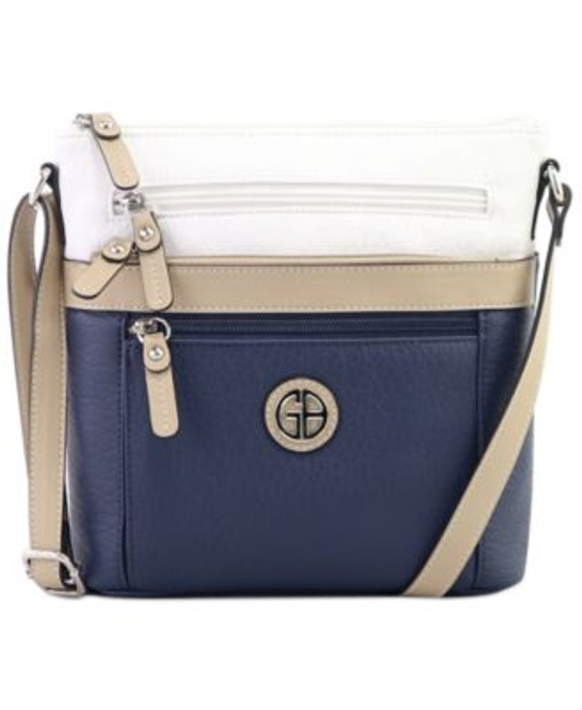 Giani Bernini Cross Body, Navy Blue Leather Purse