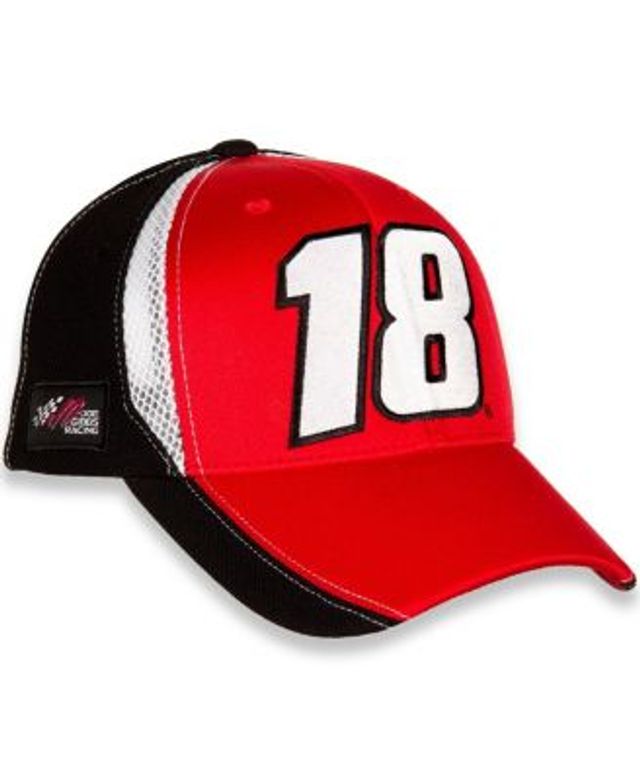 Men's Kyle Busch Joe Gibbs Racing Team Collection Red/White M&M's Sponsor  Adjustable Trucker Hat