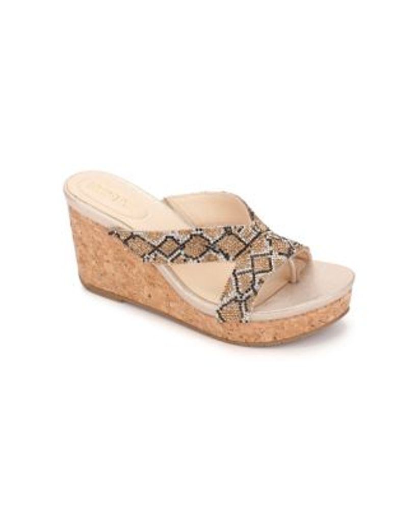 Kenneth Cole Reaction Women's Card Glam 2 Wedge Sandals | Dulles Town Center