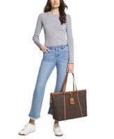 Michael Kors Carter Large Signature Open Tote - Macy's