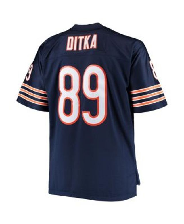 Mens Chicago Bears Mike Ditka Mitchell & Ness Navy Blue Authentic Throwback  Jersey