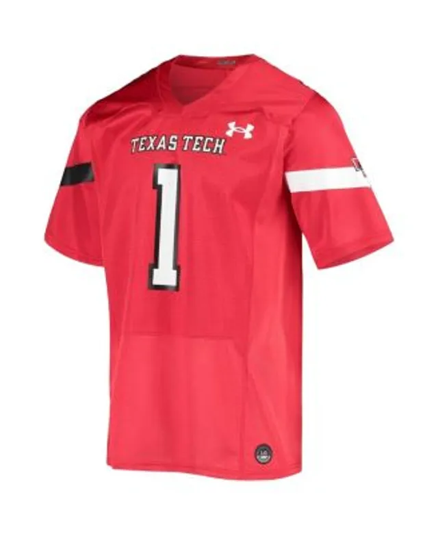 Men's Under Armour Black Texas Tech Red Raiders Performance Replica Baseball  Jersey