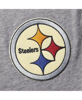 Nike Men's Heathered Gray Pittsburgh Steelers Primary Logo T-Shirt Grey