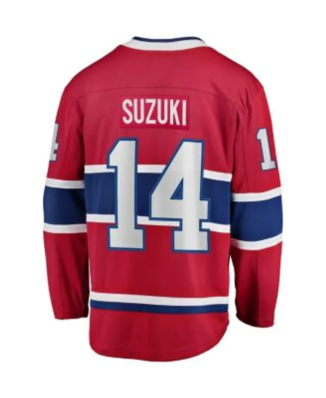 Men's Montreal Canadiens Nick Suzuki Fanatics Branded Red Home Breakaway  Player Jersey