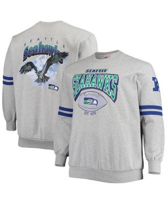 Vintage Grey Seattle Seahawks Hoodie - Medium