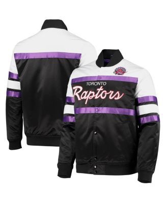 Mitchell & Ness Purple Toronto Raptors Hardwood Classics Authentic Warm-Up Full-Snap Jacket