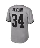 Men's Mitchell & Ness Bo Jackson Black/Silver Las Vegas Raiders Retired Player Graphic Tank Top Size: Small