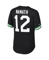 Men's Mitchell & Ness Joe Namath Black New York Jets Retired