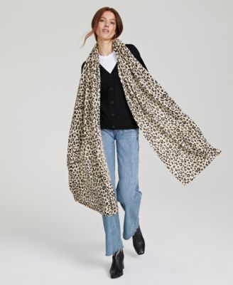 Women's 100% Cashmere Spotty Dotty Scarf, Created for Macy's