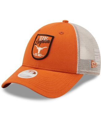 Cincinnati Bengals New Era Team Stripe Trucker 9FORTY Snapback Hat -  Cream/Black