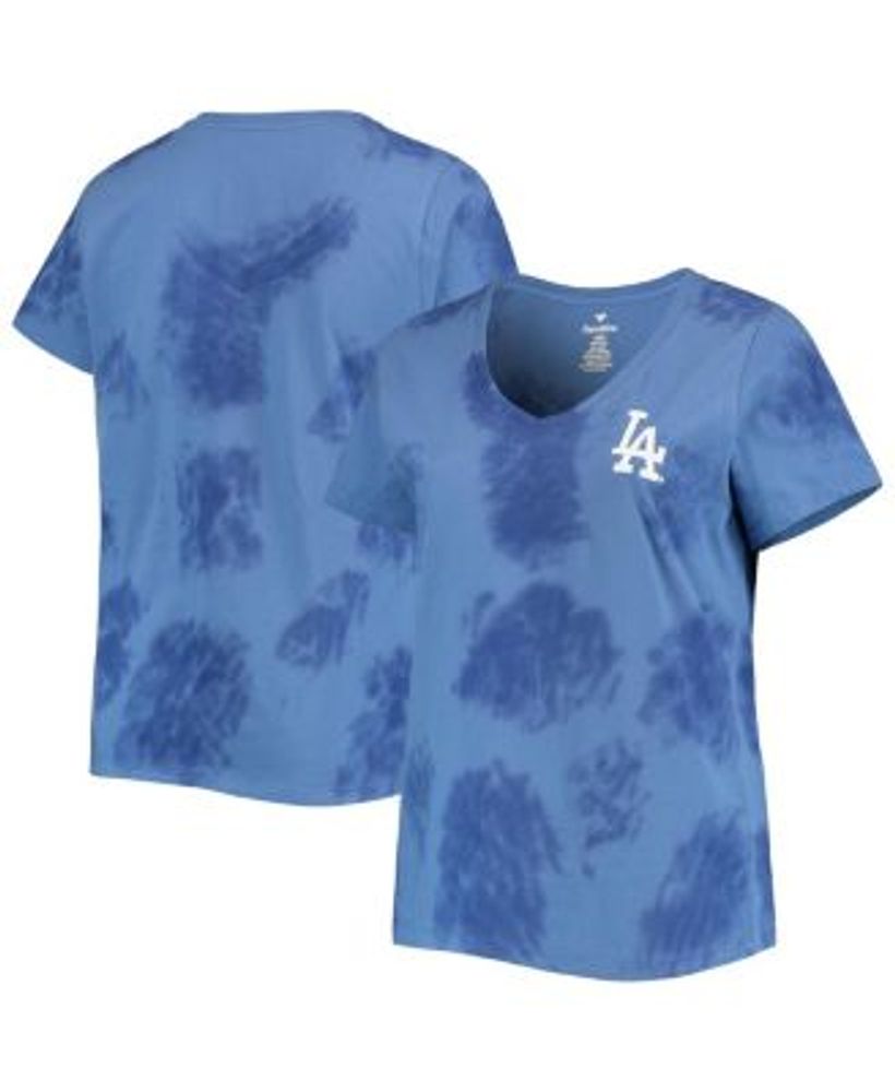 Los Angeles Dodgers Women's Plus Size #1 Mom 2-Hit T-Shirt - Royal