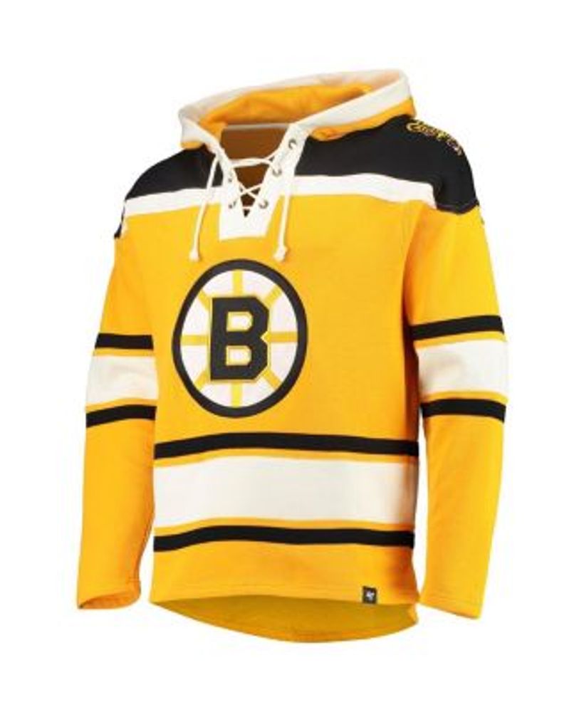 Men's Boston Bruins Gold Embroidered Hoodie