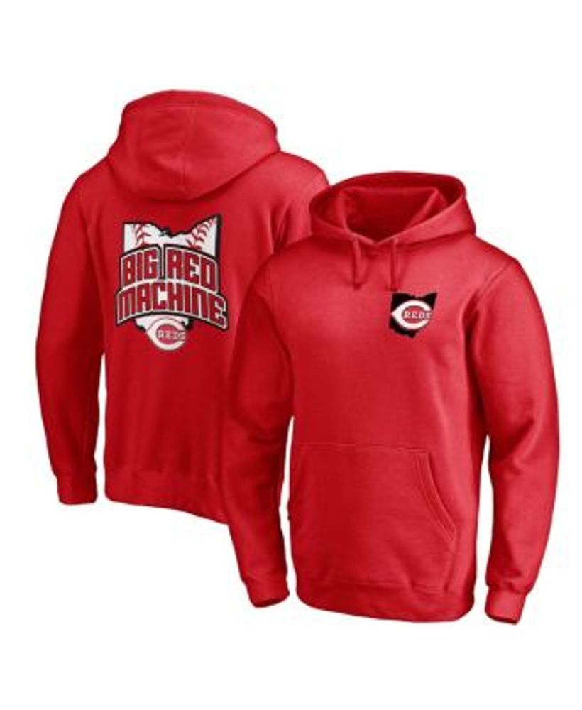 Men's NFL x Darius Rucker Collection by Fanatics Red/Charcoal Atlanta Falcons Colorblock Pullover Hoodie