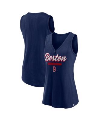 Women's Boston Red Sox Red Front And Back Hit Tri-Blend Tank Top