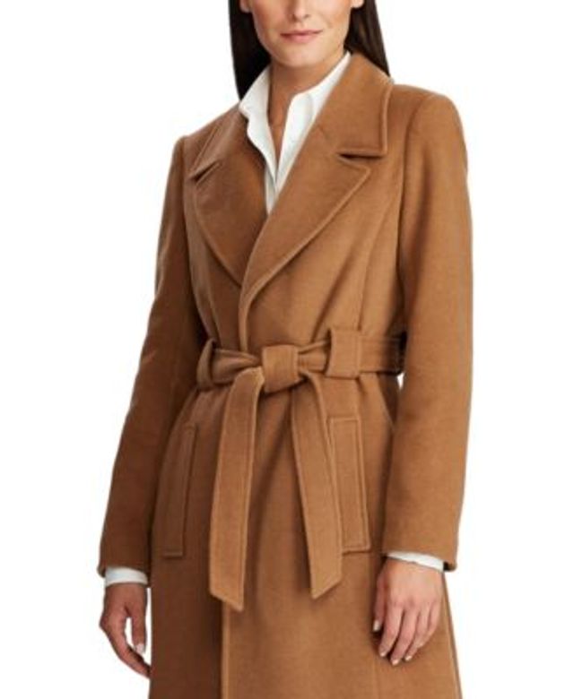 Calvin Klein Women's Petite Asymmetrical Belted Wrap Coat, Created for  Macy's | Fairlane Town Center