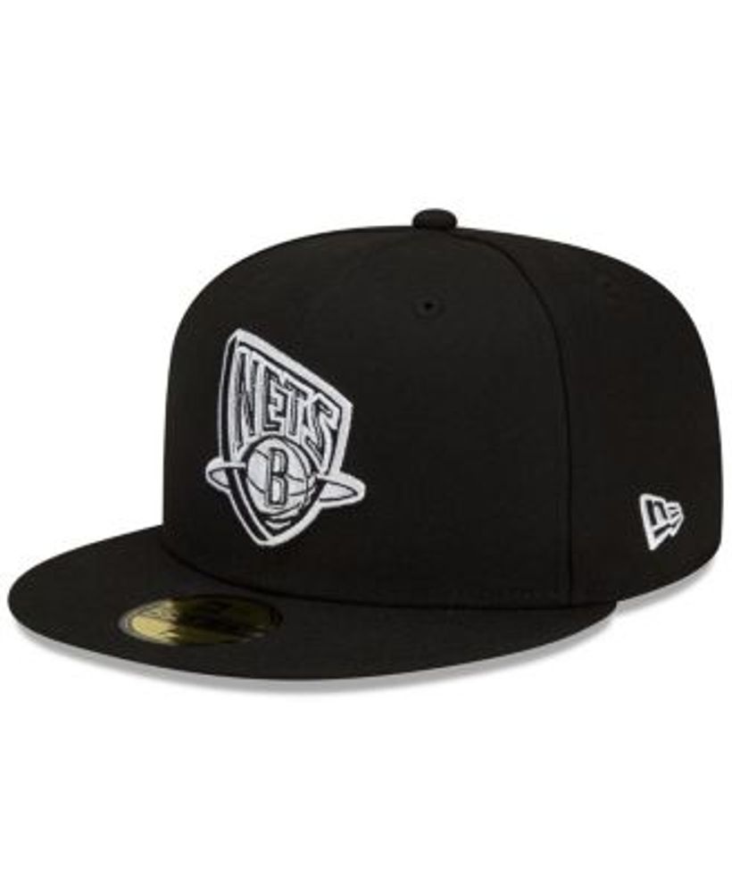 Men's Brooklyn Nets New Era White/Red 59FIFTY Fitted Hat