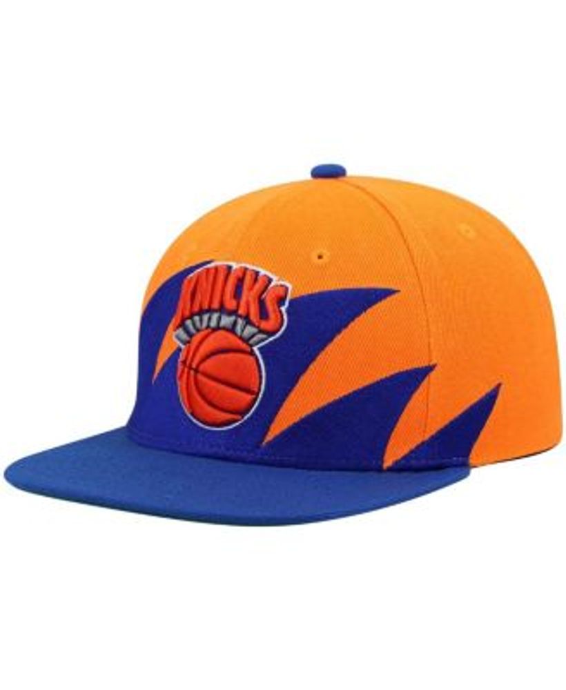 New York Knicks Basketball Hat Cap Orange Blue Mitchell Ness