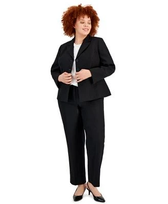 Plus Three-Button Pantsuit