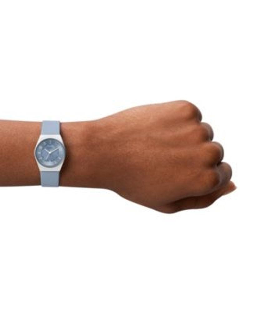 Women's Grenen Lille in Light Blue Leather Strap Watch, 26mm