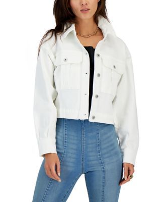 Women's Cropped Denim Jacket, Created for Macy's