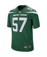 Men's Nike Zach Wilson Gotham Green New York Jets Game Jersey