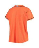 Profile Women's Orange Houston Astros Plus Alternate Replica Team Jersey