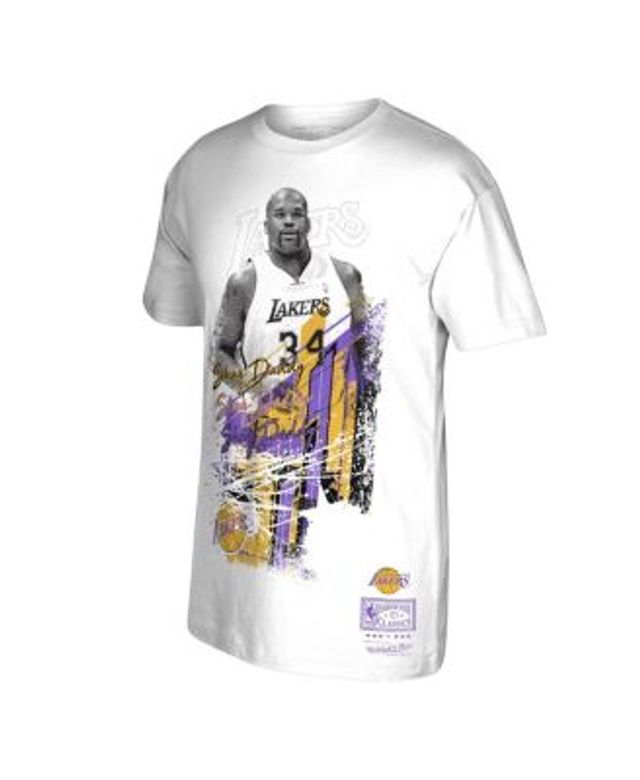 Men's Mitchell & Ness x Sports Illustrated Magic Johnson White Los Angeles  Lakers Player T-Shirt