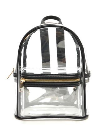 Women's Clear Mini Backpack Bag