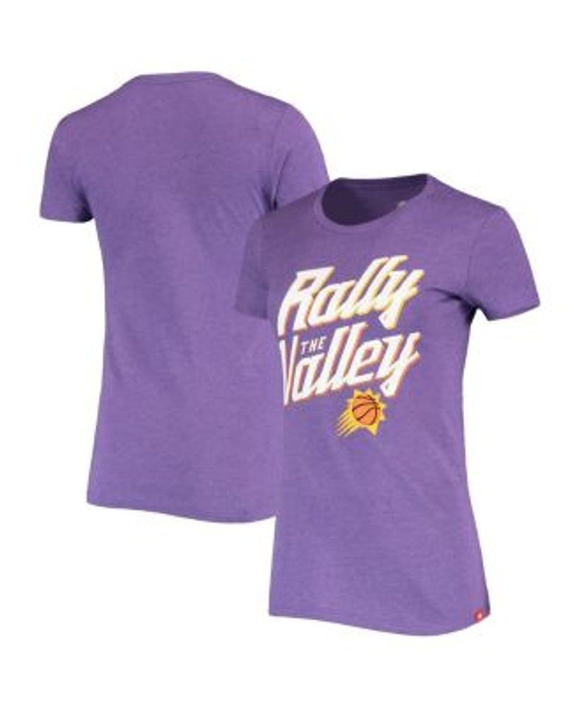 Sportiqe Women's Heathered Purple Phoenix Suns Rally the Valley Davis T- shirt