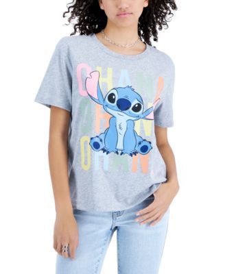 Juniors' Stitch Ohana Graphic T-Shirt