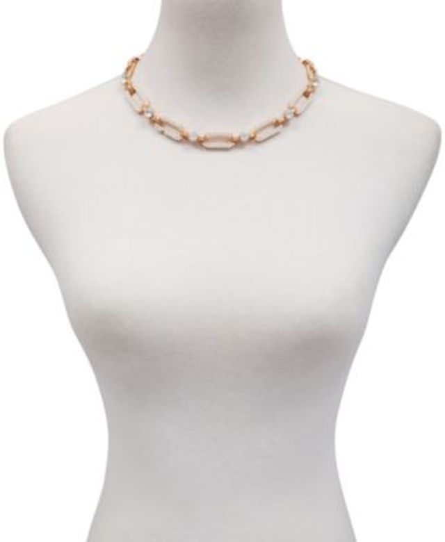 T Tahari Crystal and Imitation Pearl Statement Necklace | Connecticut Post  Mall