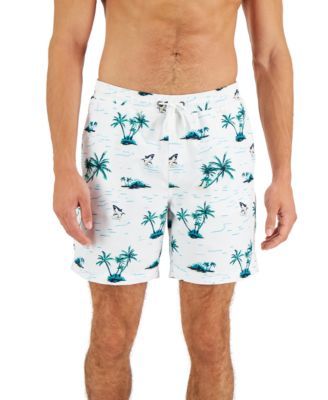 Men's Tropical Swim Trunks, Created for Macy's