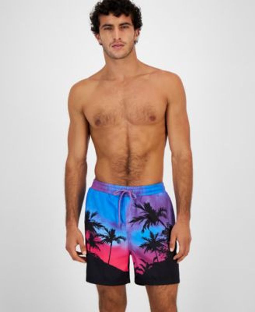 Men's Sunset Volley Swim Trunks, Created for Macy's