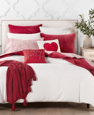 Cable Knit Duvet Cover Set, Created for Macy's