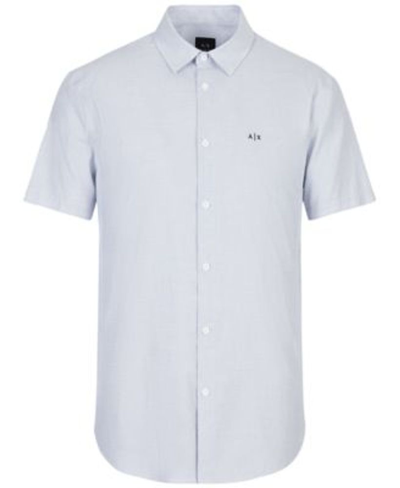 Men's Textured Button-Front Shirt