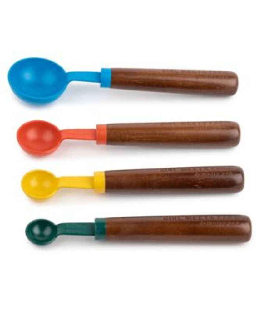 Stainless Steel & Bamboo Measuring Spoons