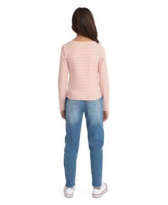Levi's x Clements Twins Big Girls Long Sleeve Scoop Neck Rib Knit Top