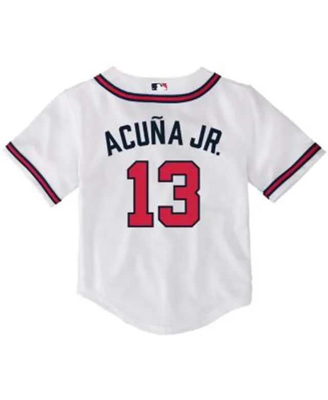 Nike Toddler Boys and Girls Ronald Acuna Jr. White Atlanta Braves 2023 City  Connect Replica Player Jersey - Macy's