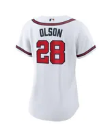 Matt Olson Atlanta Braves Women's White 2023 City Connect Name & Number T- Shirt