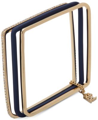 Gold-Tone 3-Pc. Set Geometric Bangle Bracelets