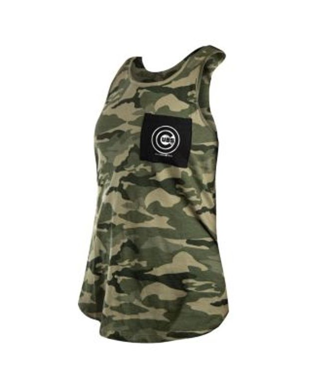 Los Angeles Dodgers New Era Women's 2022 MLB Armed Forces Day Camo  Racerback Tank Top - Green