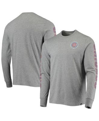 47 Chicago Cubs Grey Bullseye Franklin T-Shirt Medium