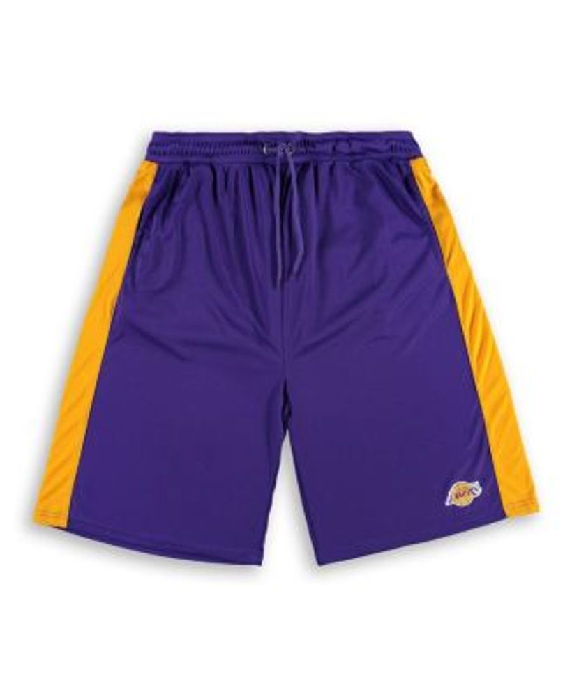 Mitchell & Ness Men's Purple Milwaukee Bucks Big and Tall Hardwood Classics Jumbotron Shorts