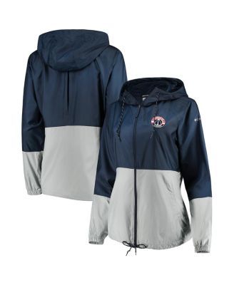 Dallas Cowboys Mitchell & Ness Women's Galaxy Full-Zip Windbreaker Hoodie  Jacket - Navy