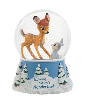 221702 Disney Bambi Good Friends are Hard to Find Resin, Glass Musical Snow Globe