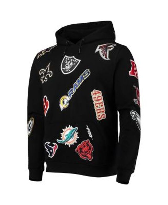 Men's Pro Standard Black NFL League Wordmark Short Sleeve Pullover Hoodie